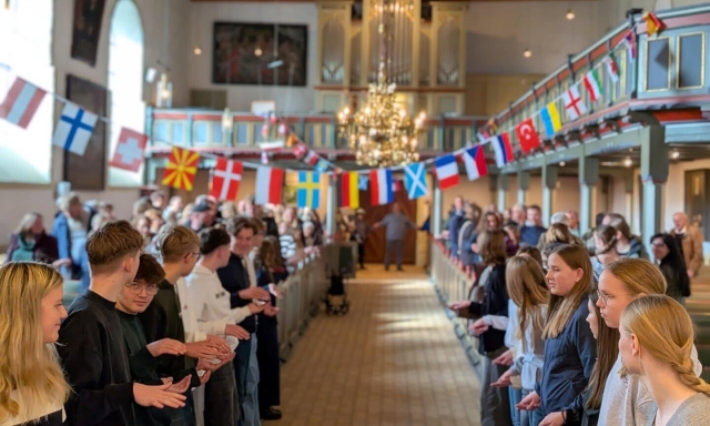 Teilnehmer am Vorstellungsgottesdienst